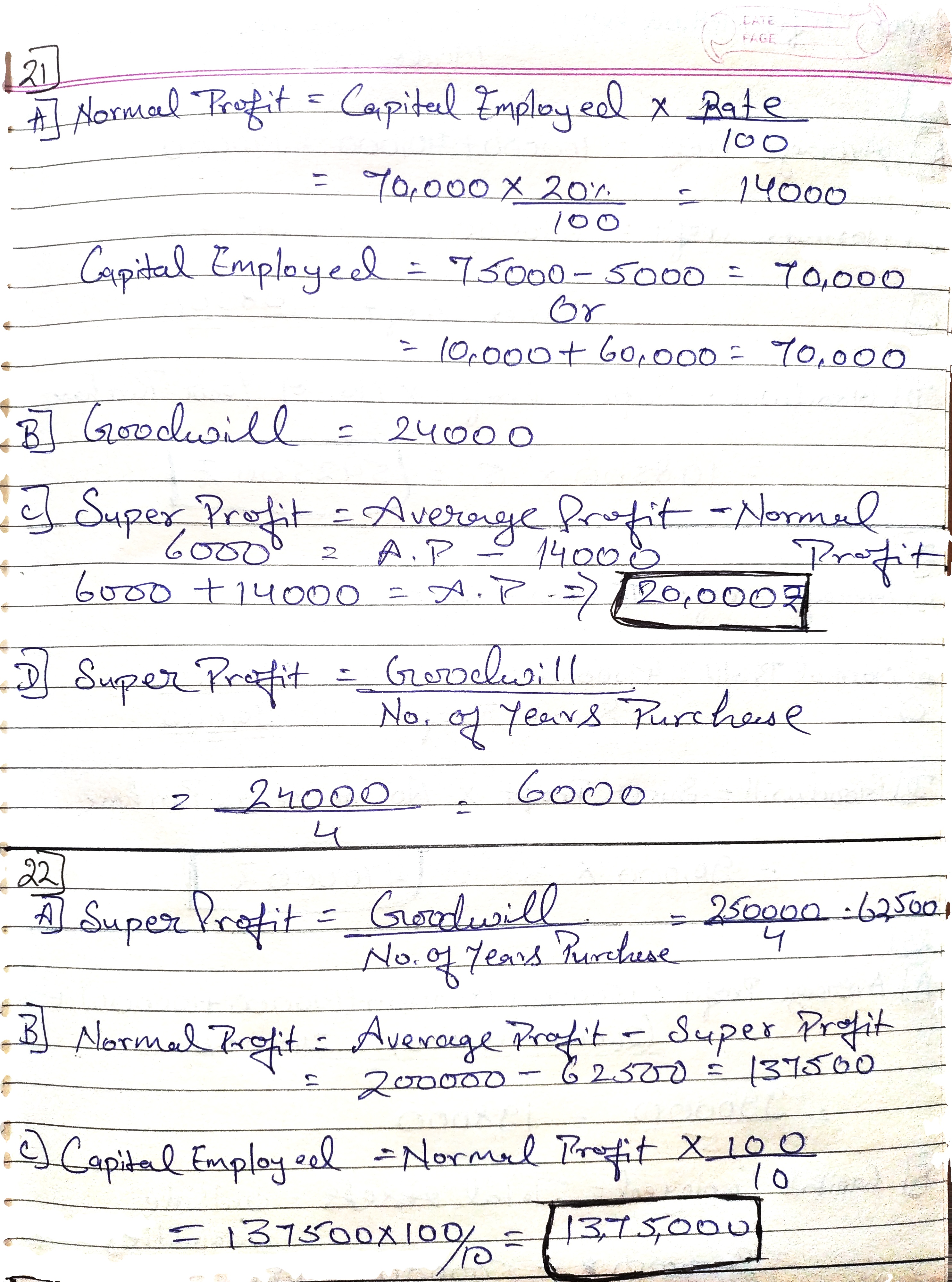 TS Grewal's edition 2022-23 Class 12th Accountancy - Goodwill: Nature and Valuation Solutions (Page 11)