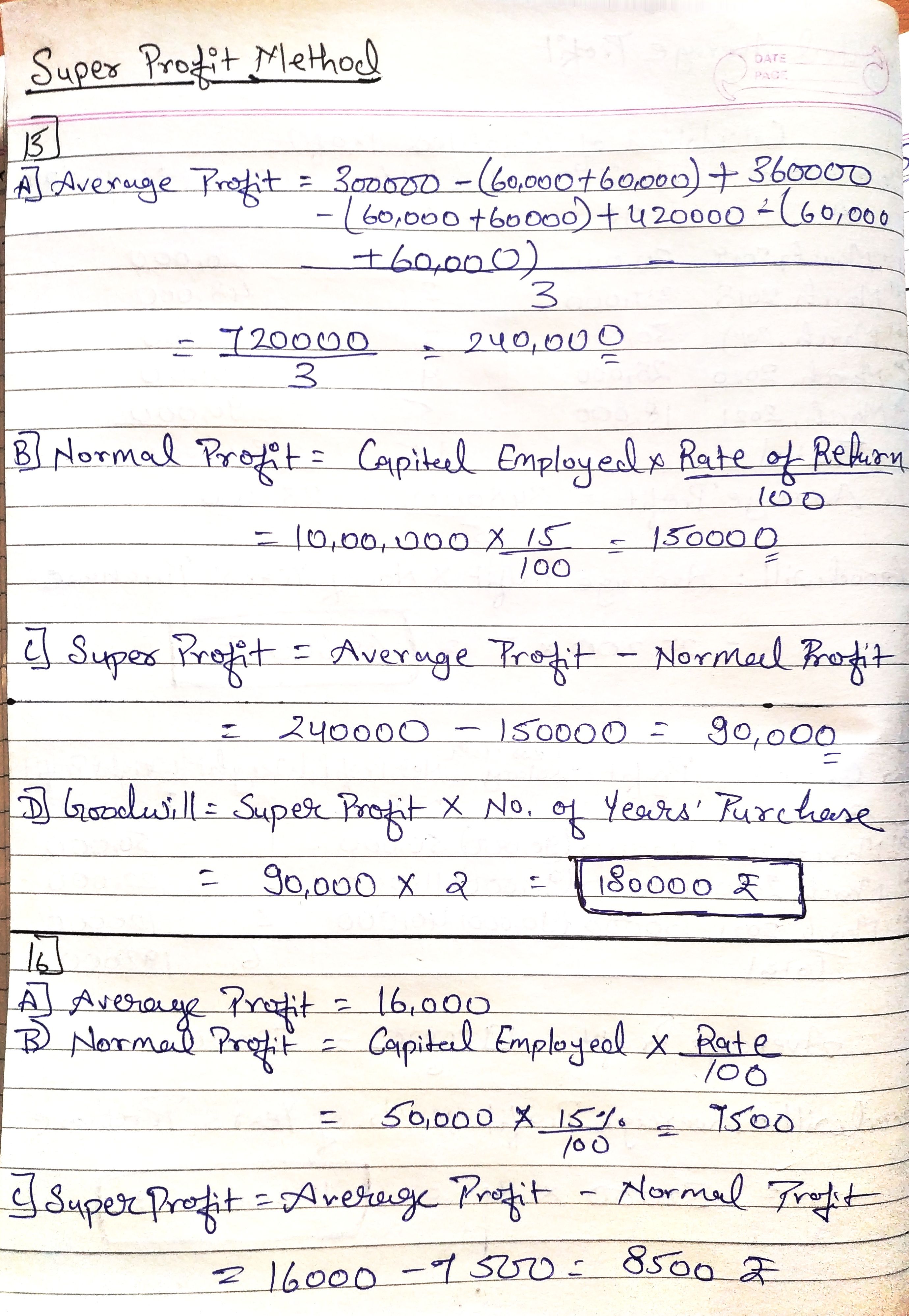 TS Grewal's edition 2022-23 Class 12th Accountancy - Goodwill: Nature and Valuation Solutions (Page 8)