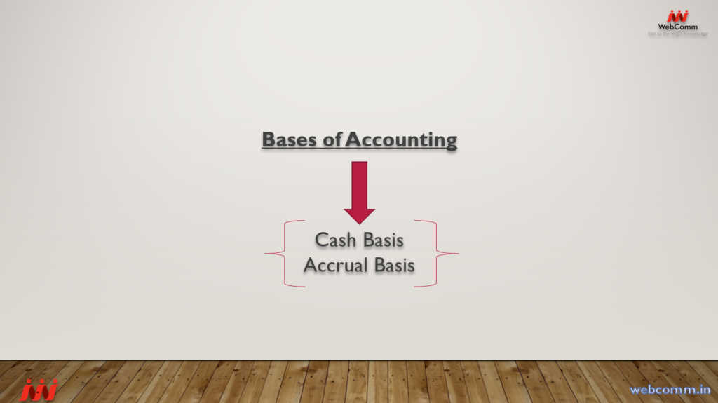 What is Mean by Bases of Accounting