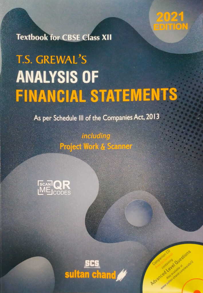 CBSE T.S. Grewal’s Solutions for Analysis of Financial Statements 2021-22